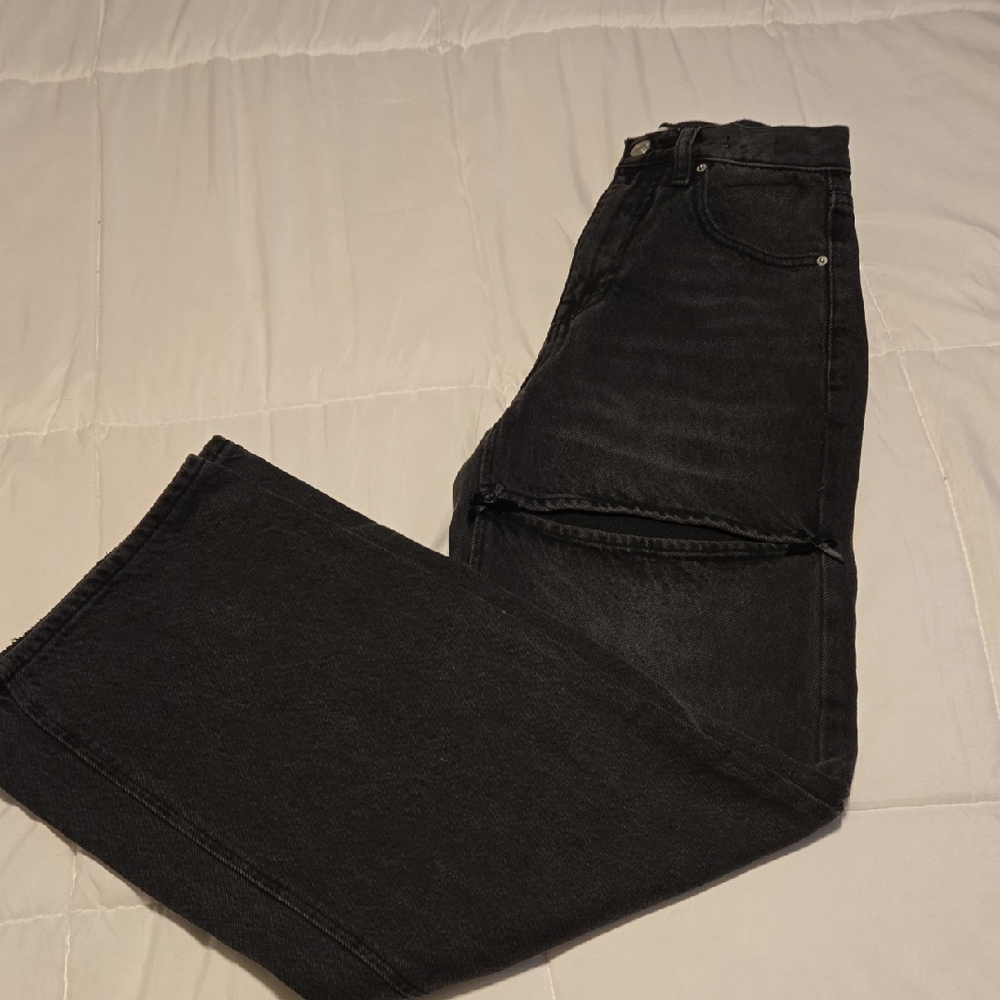 PacSun Faded Black Thigh Rip Jeans